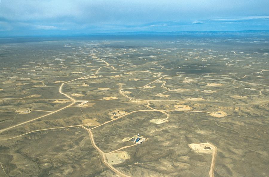 Gas fields like those in Wyoming, US, require large amounts of water, often in water scarce areas.
