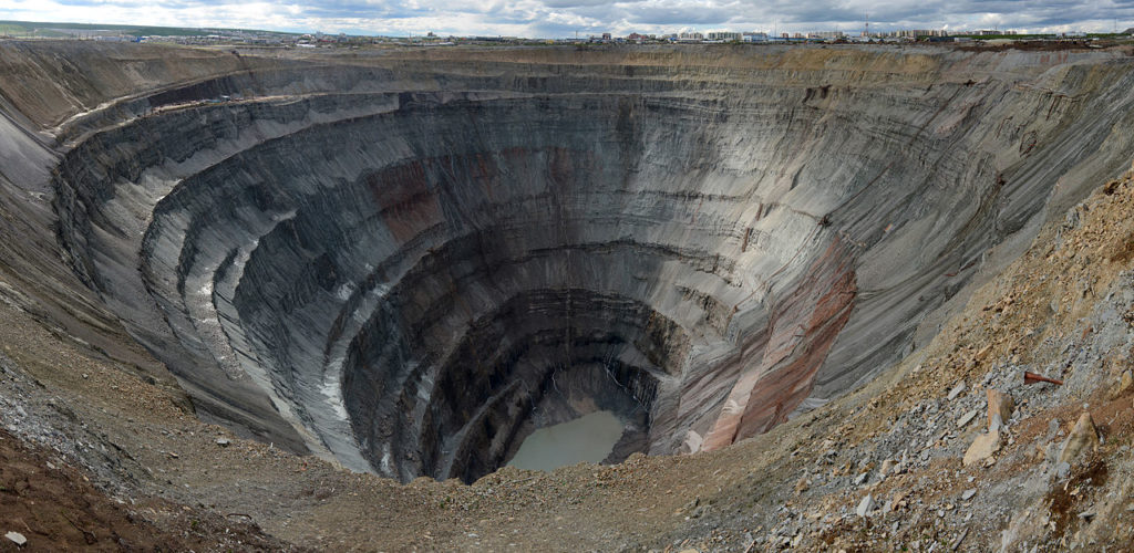 Deep coal mine in Far Eastern Federal District, Russia.