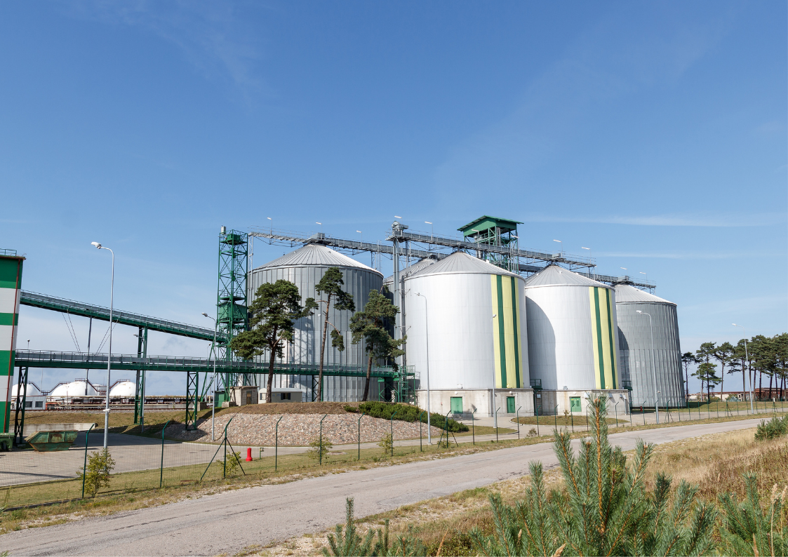 Biofuel storage tanks