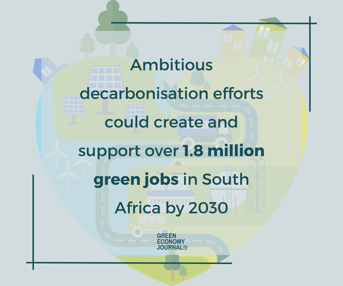 Graphic about green jobs in South Africa