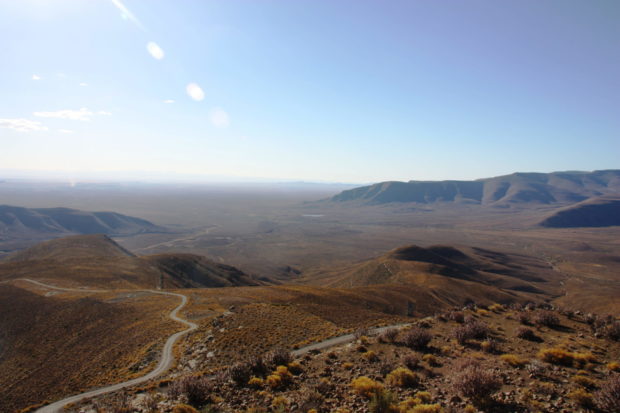 Landscape of the semi arid Karoo region which is under threat from fracking for its shale gas