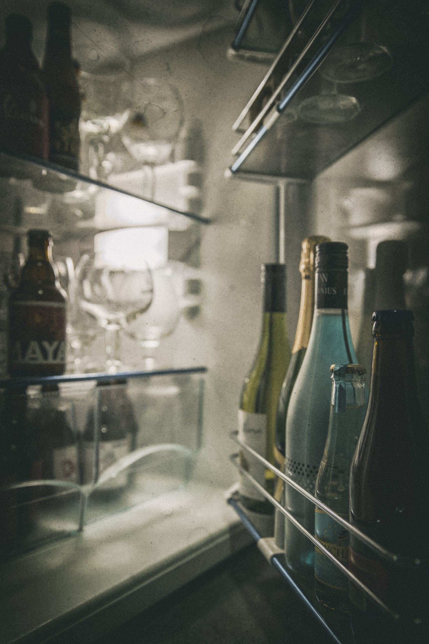 image of drinks in a fridge