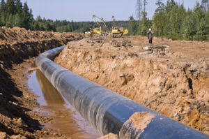 Construction of a gas pipeline